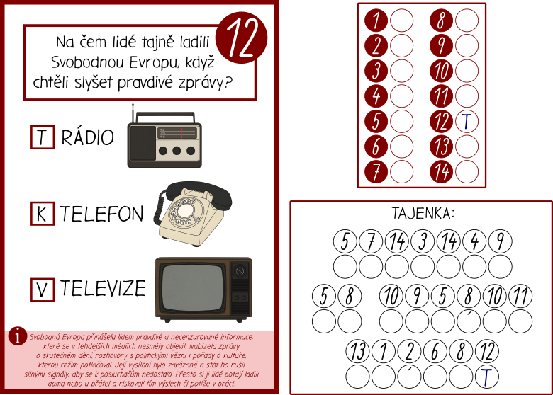 Stezka Život v komunismu tajenka