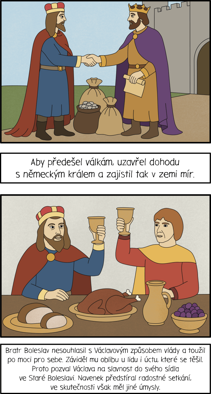 Příběhové karty o svatém Václavovi