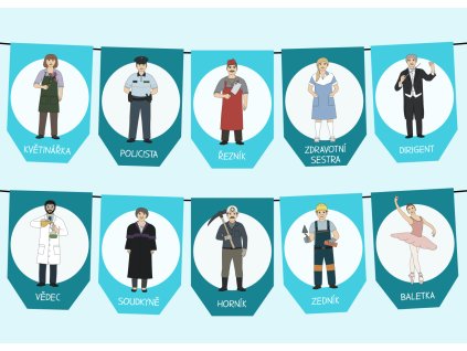 girlanda povolani vyzdoba