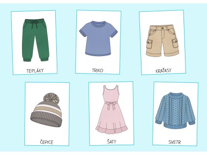 obleceni demonstracni obrazky pro deti