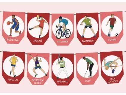 girlanda letni sporty