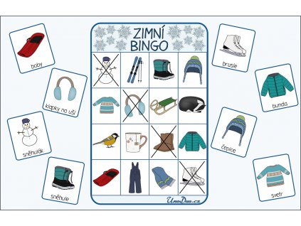 zimní bingo