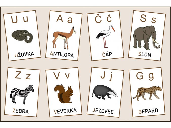 zvířátková abeceda