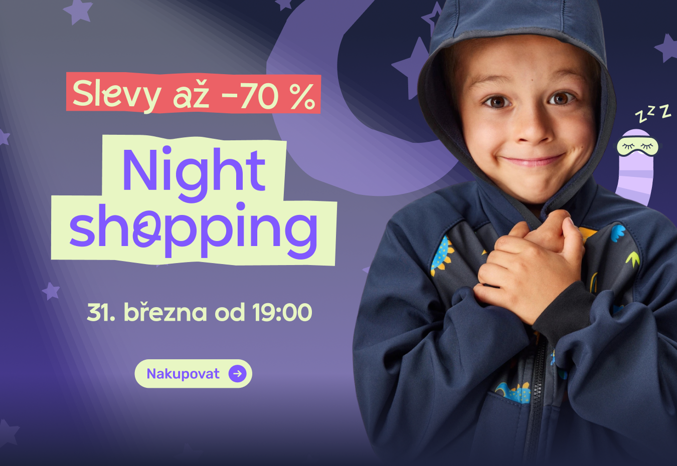 Akce Nightshopping na unuo: Slevy až -70 % na dětské funkční oblečení a softshell.