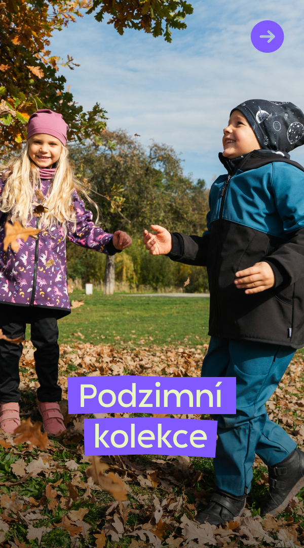Užijte si podzim v suchu a teple. Dětská softshellová bunda a softshellové kalhoty Unuo pro podzimní plískanice. Softshell s fleecem skvěle hřeje, dýchá a přizpůsobí se proměnlivému počasí od rána do odpoledne. Ideální výbava do školky i na hřiště.