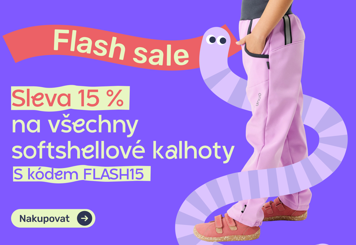 Akce: Kvalitní české dětské softshellové kalhoty Unuo se slevou 15 % s kódem FLASH15. Funkční oblečení pro děti od českého výrobce.