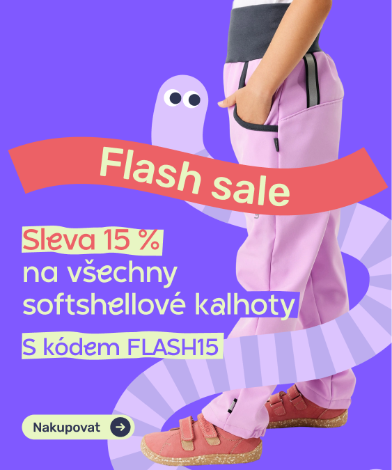 Akce: Kvalitní české dětské softshellové kalhoty Unuo se slevou 15 % s kódem FLASH15. Funkční oblečení pro děti od českého výrobce.