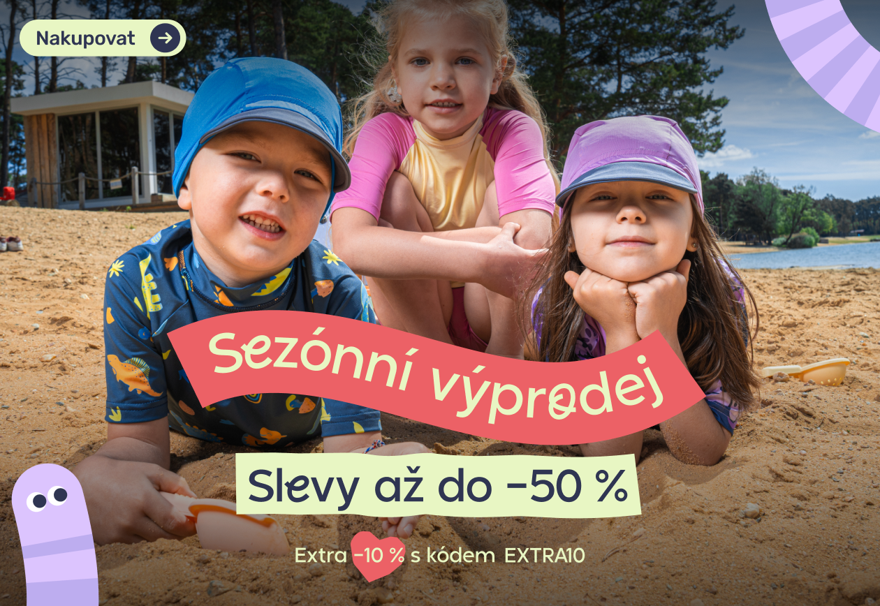 Sezónní výprodej funkčního dětského oblečení Unuo pro rok 2026 s automatickou slevou až 50 % přímo na e-shopu. Akční nabídka pro ČR zahrnuje dětský softshell, letní UV trička, plavky, kšiltovky i zimní bundy a kalhoty české výroby bez nutnosti zadávat sle