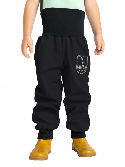 II. jakost, Unuo, Batolecí softshellové kalhoty bez zateplení Basic, Černá