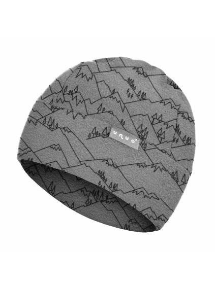 Unuo, Dětská čepice fleecová Sport, Hory (Velikost L (53-56 cm))