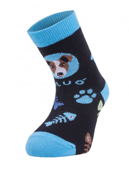 Unuo, Dámské bambusové ponožky Classic, Kočka pes kluk
