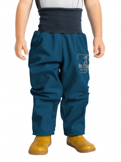 Unuo, Batolecí softshellové kalhoty s fleecem Basic, Kobaltová