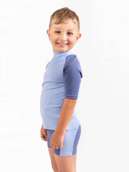 Unuo, Dětské triko s UV ochranou 50+, Sv. Modrá