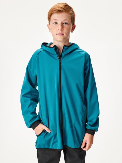 Dětská softshellová bunda s fleecem pružná Basic, Kobaltová