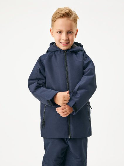 Dětská zimní bunda Polar, Tm. Modročerná