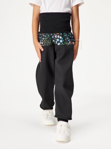 Batolecí softshellové kalhoty s fleecem Basic, Černá, Zahrada