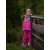 Dětské softshellové kalhoty s fleecem Basic, Fuchsiová