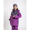 II. jakost, Dětská softshellová bunda s fleecem Basic, Ostružinová, Jednorožci
