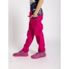 Dětské softshellové kalhoty bez zateplení Basic, Fuchsiová, Jednorožci