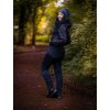 Unuo, Dámská čepice z teplákoviny spadená, Jeans temný