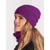 Dámská čepice pletená Warm, Ostružinová