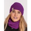 Dámská čepice pletená Warm, Ostružinová
