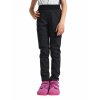 Unuo, Dětské softshellové kalhoty s fleecem pružné Sporty, Černá