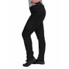 Dámské softshellové kalhoty s fleecem pružné Action, Černá