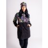 II. jakost, Dámský softshellový kabát s fleecem Street, Černá, Podzimní bobule