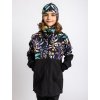 Dívčí softshellový kabát s fleecem Street, Černá, Podzimní bobule