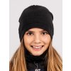 Dětská merino čepice Basic, Černá