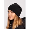 Dětská merino čepice Basic, Černá