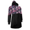 II. jakost, Dámský softshellový kabát s fleecem Street, Černá, Kouzelné květiny