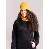 Dámská čepice z teplákoviny Basic, Hořčicová