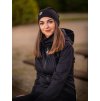Dámský nákrčník z teplákoviny Basic, Černá