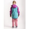 Dětská softshellová parka s fleecem, Ostružinová, Sv. Smaragdová