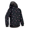 II. jakost, Dětská softshellová bunda s fleecem Basic, Černá, Květiny