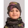 II. jakost, Dětská čepice fleecová Basic, Khaki, Fantazie