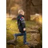 II. jakost, Dětská softshellová bunda s fleecem Slim, Černá, Khaki, Fantazie