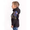 II. jakost, Dětská softshellová bunda s fleecem Slim, Černá, Khaki, Fantazie