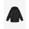 Dětská softshellová bunda s fleecem pružná Basic, Černá