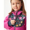 Dětská softshellová bunda s fleecem Basic, Fuchsiová, Kytičky