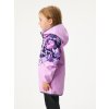 Dětská softshellová bunda s fleecem Slim, Lila, Kytky