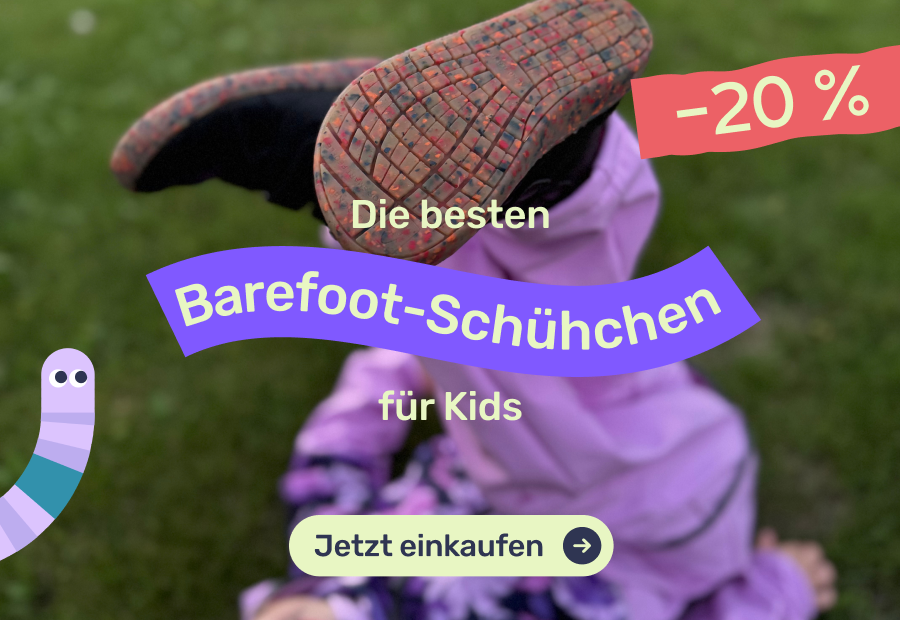 20 % Rabatt auf Kinder-Barfußschuhe – Aktionsangebot für gesundes Gehen bei Unuo.de