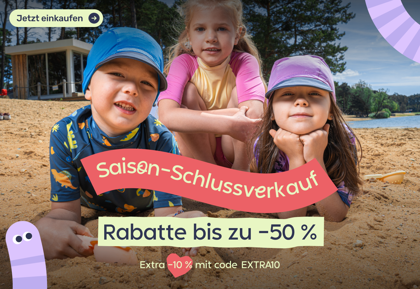 Saisonaler Schlussverkauf für funktionelle Kinderbekleidung Unuo im Jahr 2026 mit automatischem Rabatt von bis zu 50 % direkt im E-Shop. Das Aktionsangebot für Deutschland umfasst Kinder-Softshell, Sommer-UV-Shirts, Bademode, Caps sowie Winterjacken und -