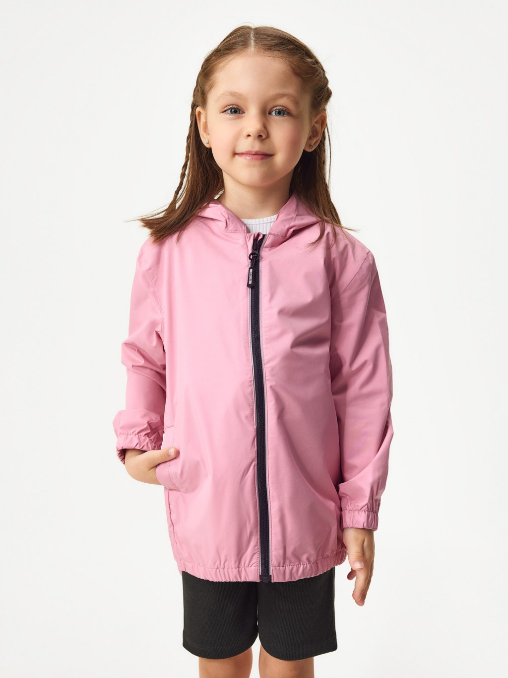 Dětská bunda do deště, Starorůžová