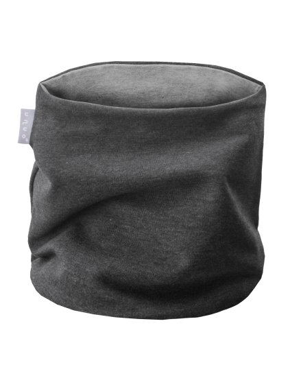 Dámský nákrčník z teplákoviny Basic, Grafitová Šedá