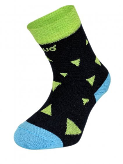 Unuo, Dětské bambusové ponožky Classic, Trojúhelníky (Velikost ponožky, punčocháče, legíny EU 24/27)