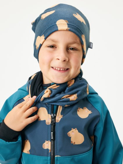 Dětský nákrčník z fleecu Basic, Kapybary