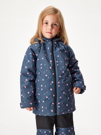 Winterjacke für Kinder Polar, Blumen